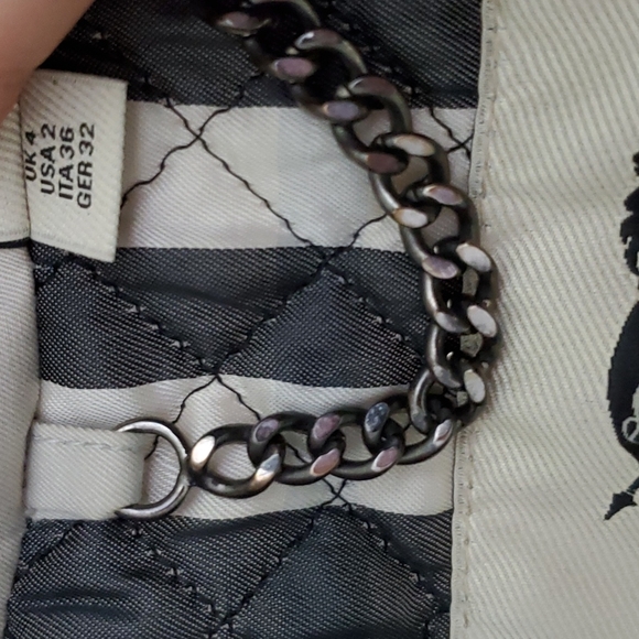 5K Burberry London runway aviator trench coat fox lamb fur quilted plaid US 2 4 - Picture 15 of 17